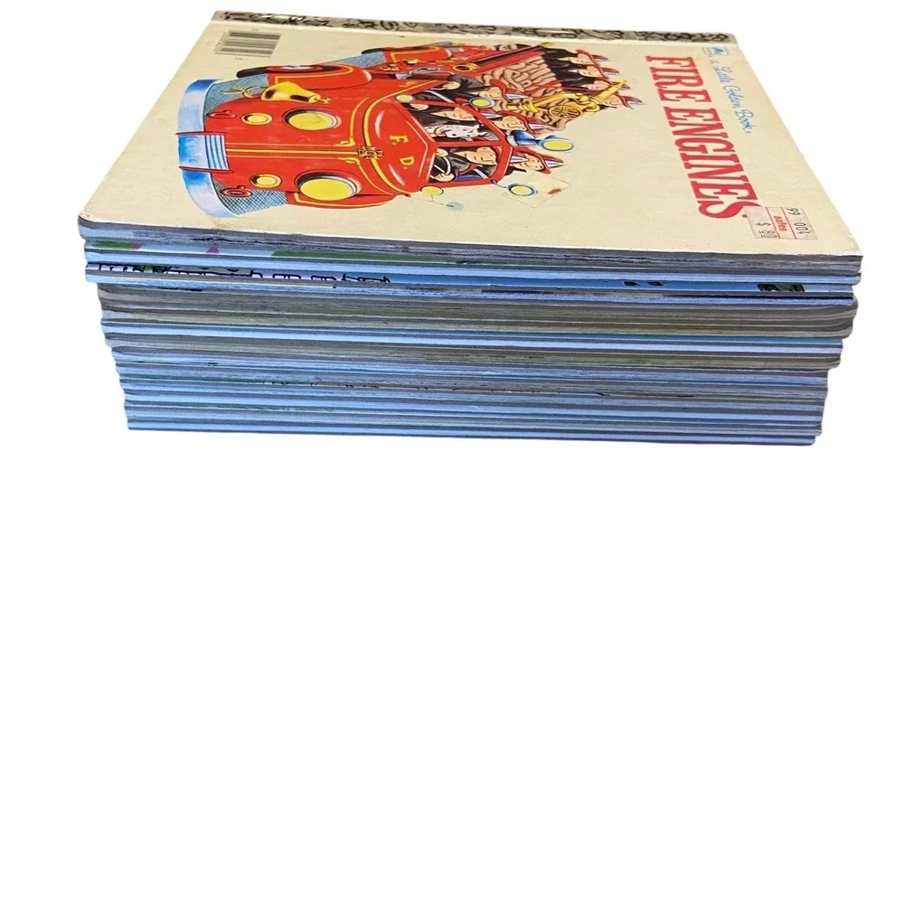 13 Little Golden Books & 3 First Little Golden Books Fire Engines